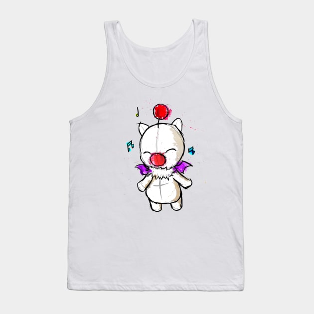 Water Colour Moogle Tank Top by HannahPalmerArt